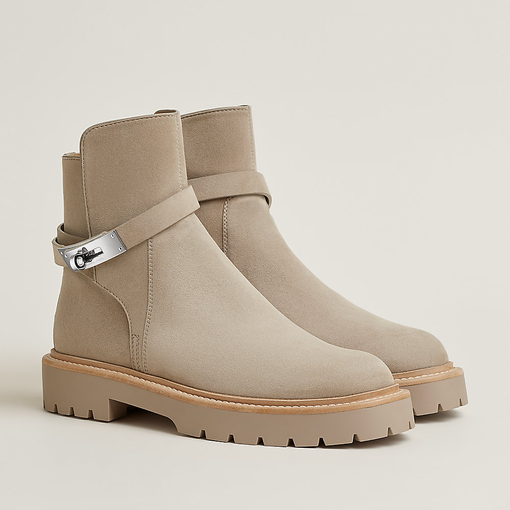 Jeff ankle boot - Beige | Hermès USA
